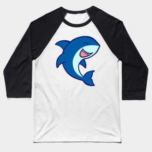 Blue Ocean Shark Baseball T-Shirt